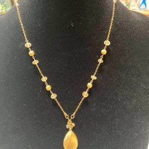 GOLD TONE ATHENA DESIGN NECKLACE
